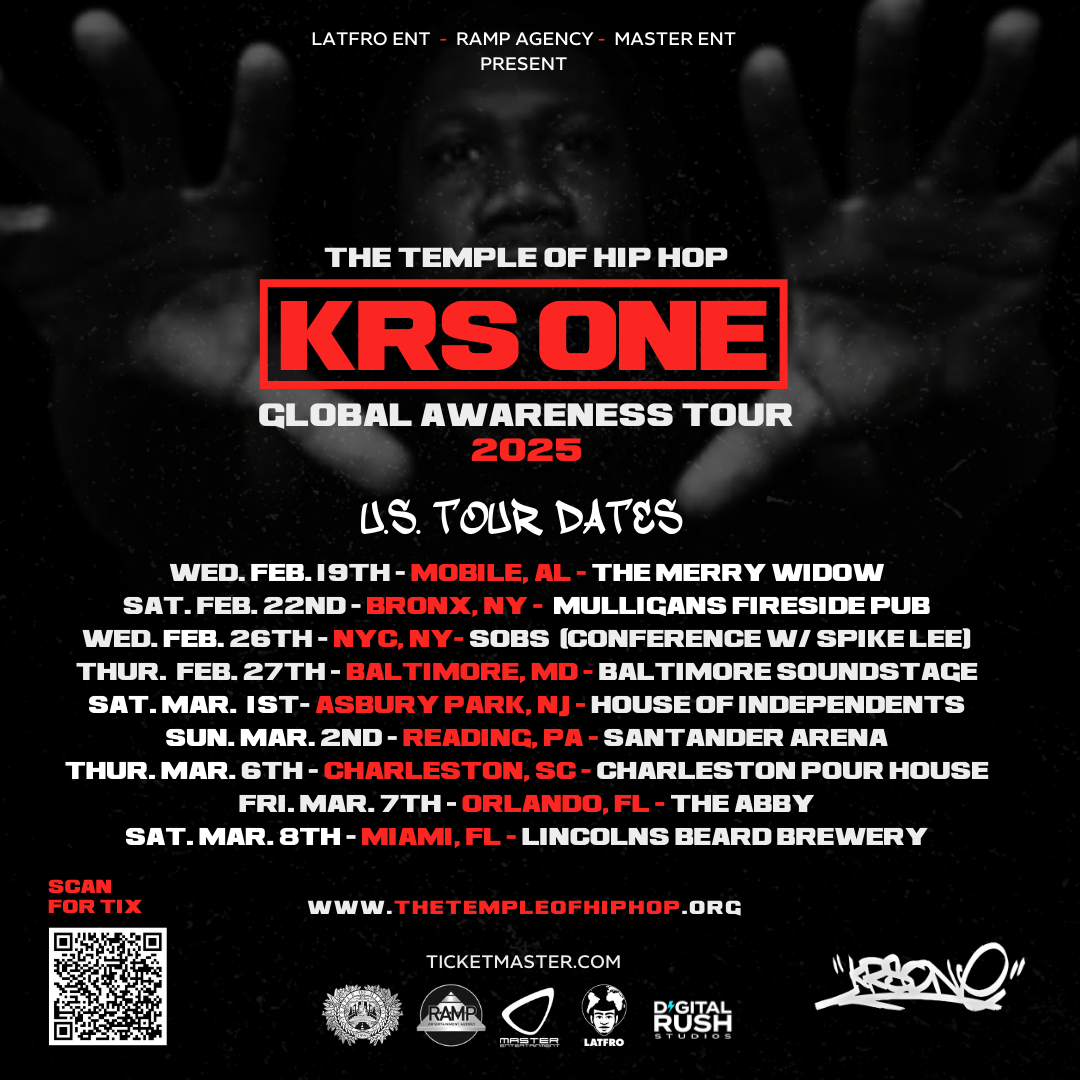 KRS-One Global Awareness Tour 2025 US tour dates